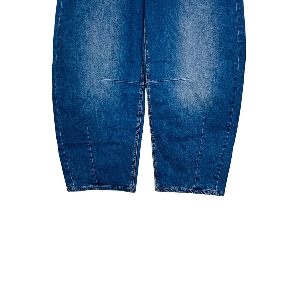 Sidefeel Barrel Jeans 10 Medium Wash Trendy - Picture 3 of 8